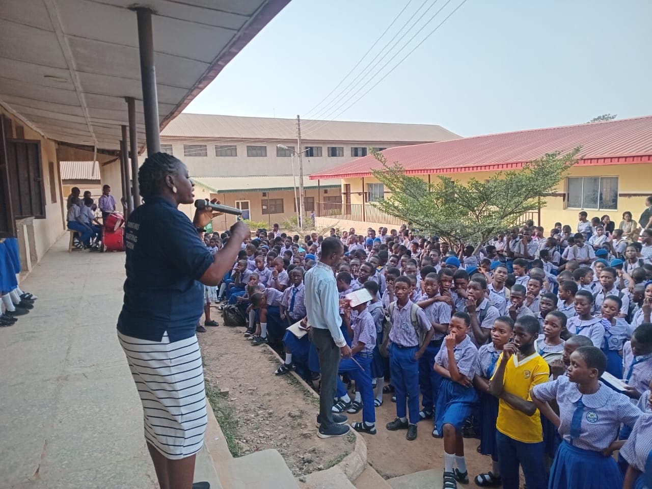 Addressing the Students